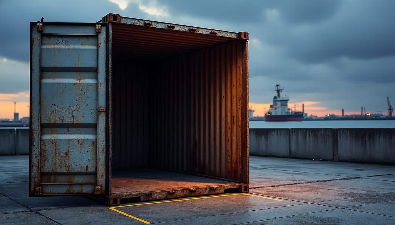 Illustration: Les dimensions extérieures et intérieures précises d’un conteneur de 20 pieds