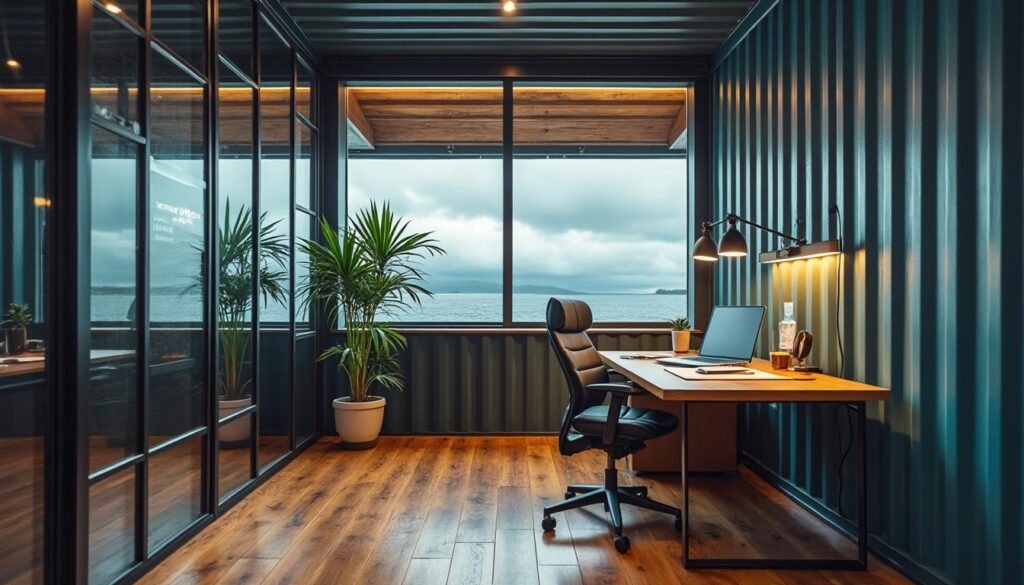 Bureau container : solutions modulaires pour un espace de travail flexible