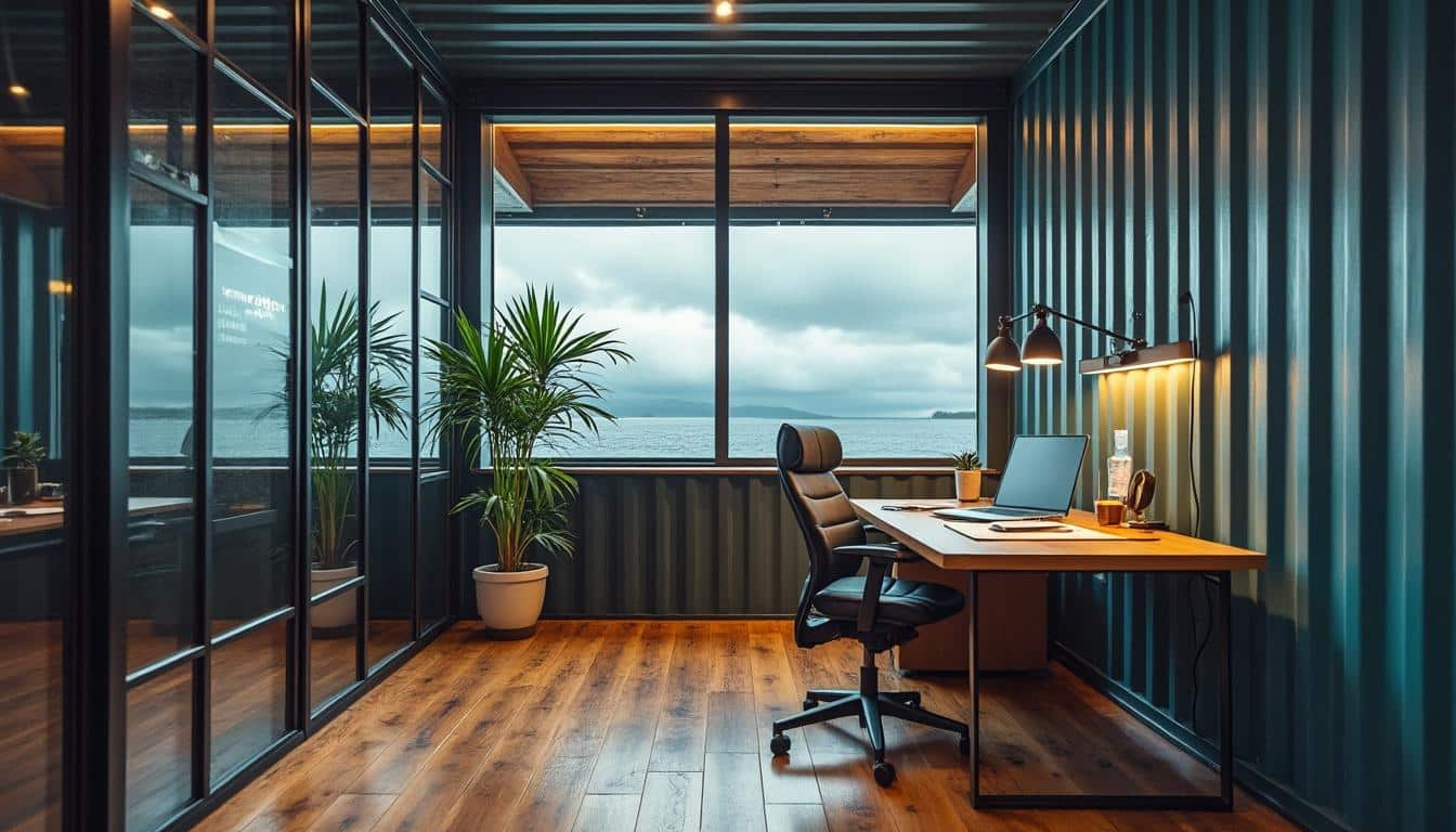 Bureau container : solutions modulaires pour un espace de travail flexible