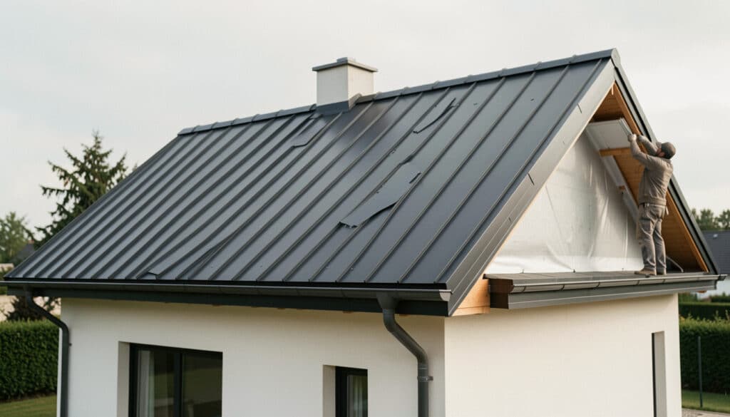 Toiture en bac acier imitation tuile : atouts et pose