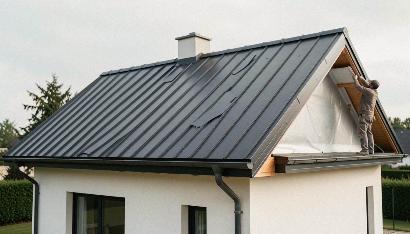 Toiture en bac acier imitation tuile : atouts et pose